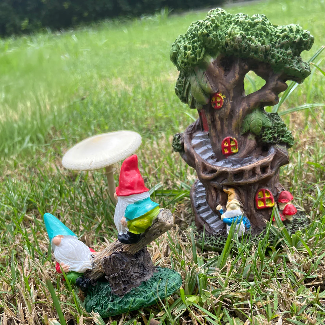 12cm Gnome Tree House - Image 4