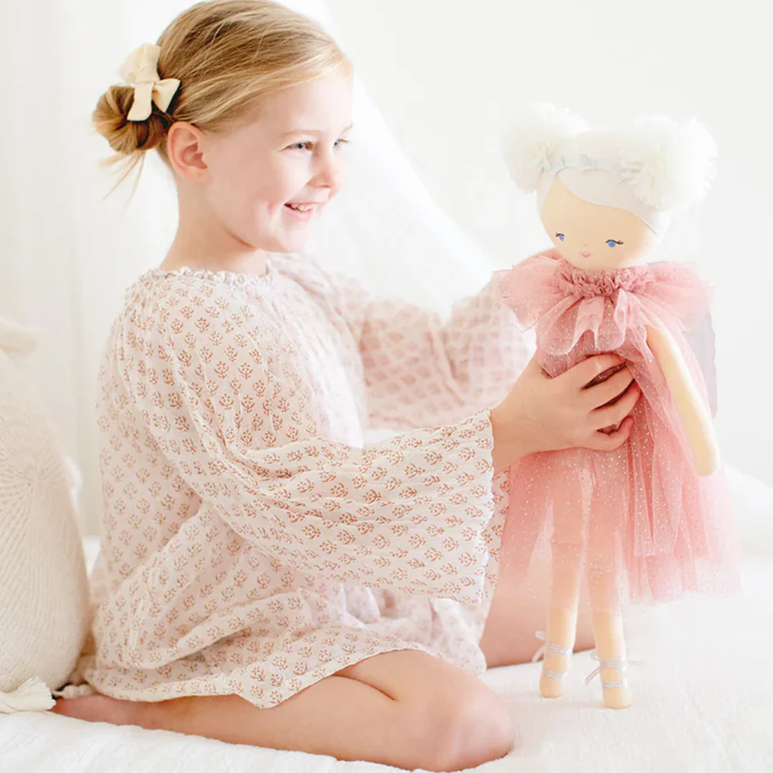 Ava Angel Doll 48cm Blush Silver - Image 3