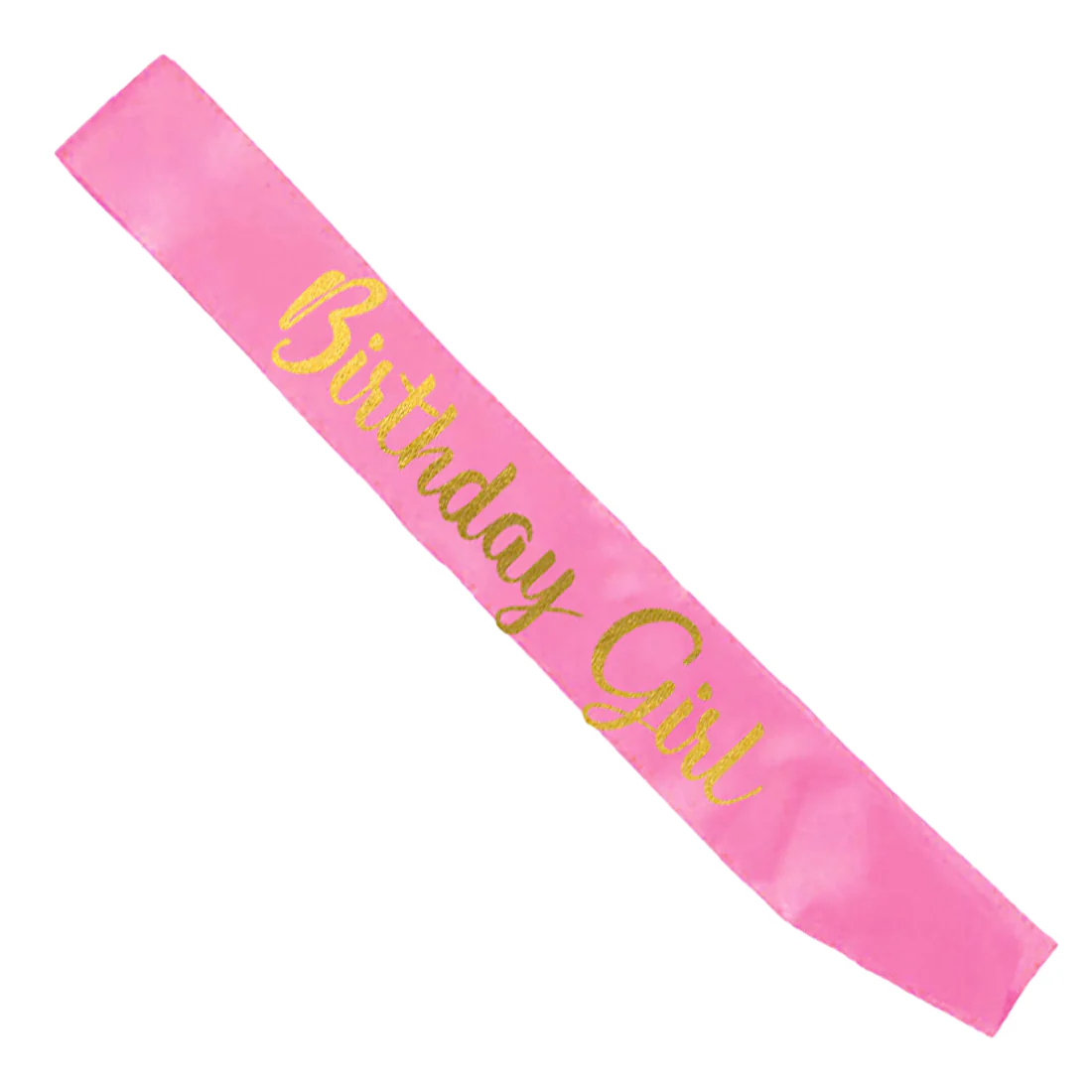 Birthday Girl Pink Satin Sash - Image 3