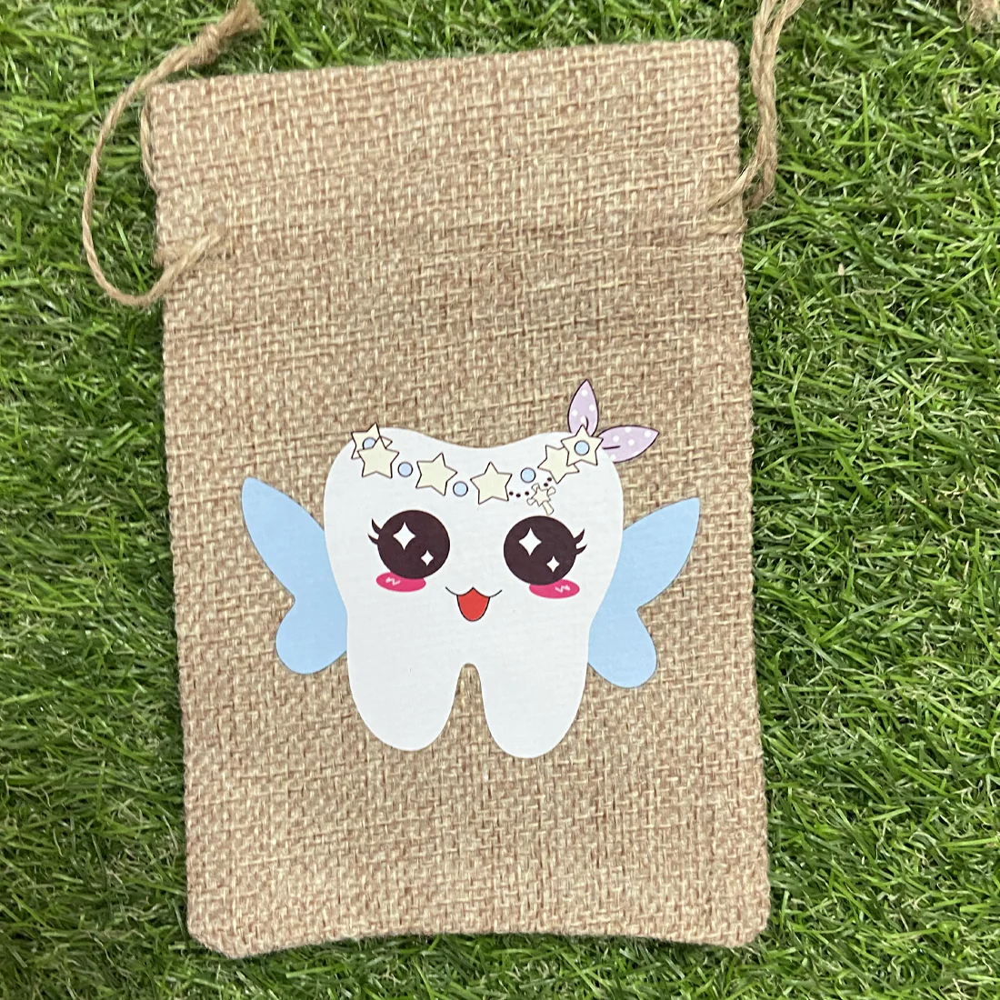 Blue Tooth Fairy Drawstring Pouch - Image 5