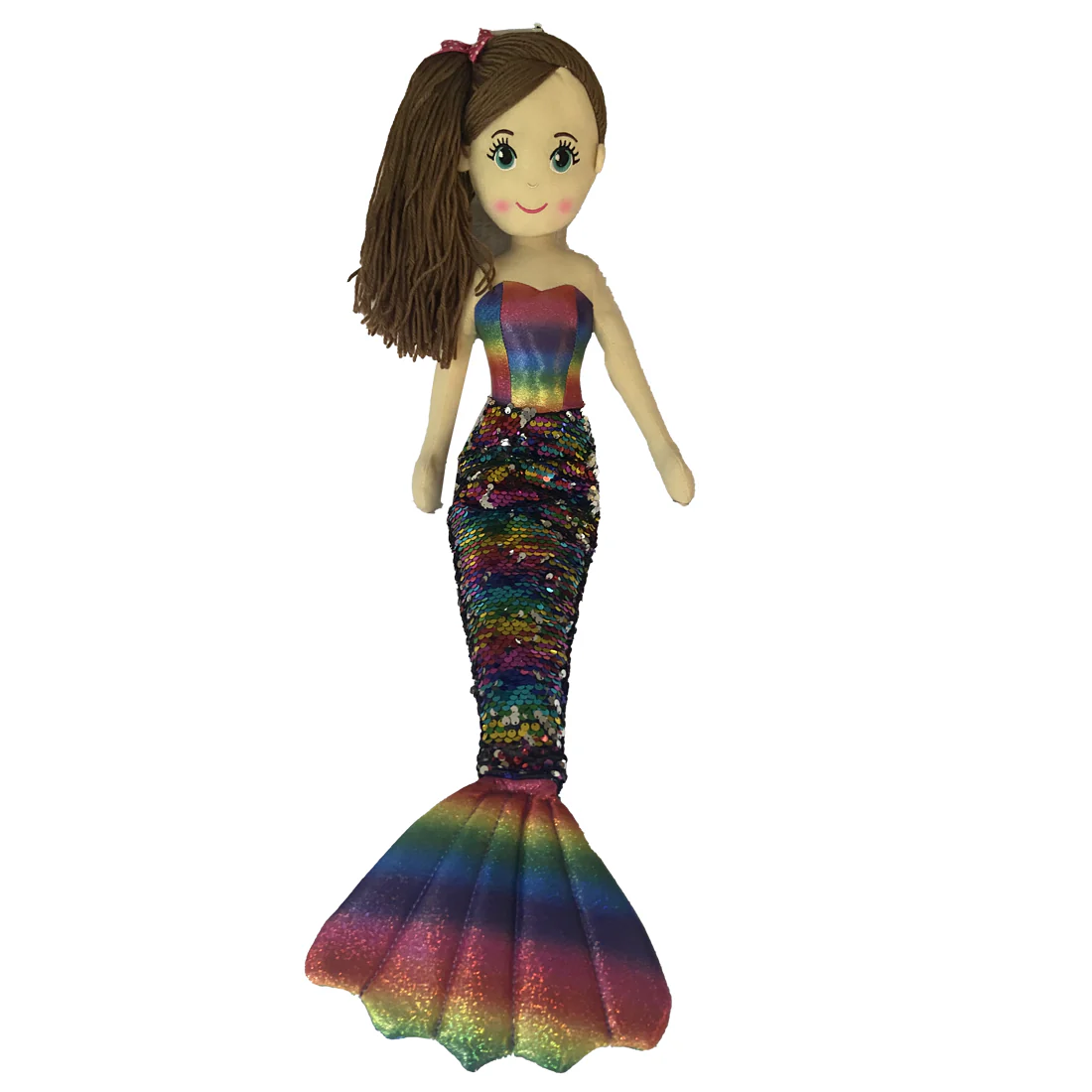 Cotton Candy 70cm Mermaid Asia The Rainbow Flip Sequined Doll - Image 2