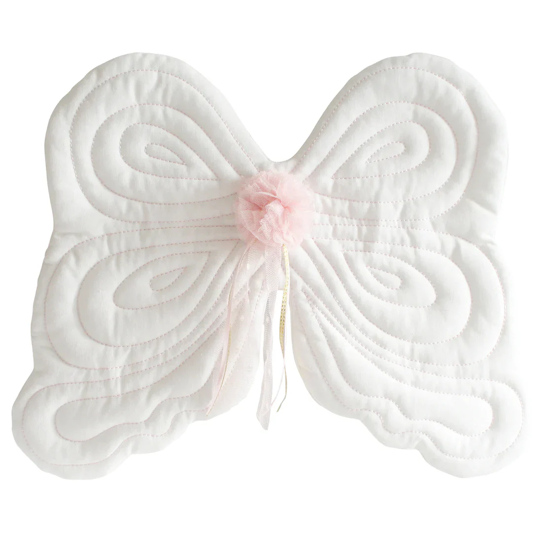 Dress Up White Linen Fairy Wings - Image 2