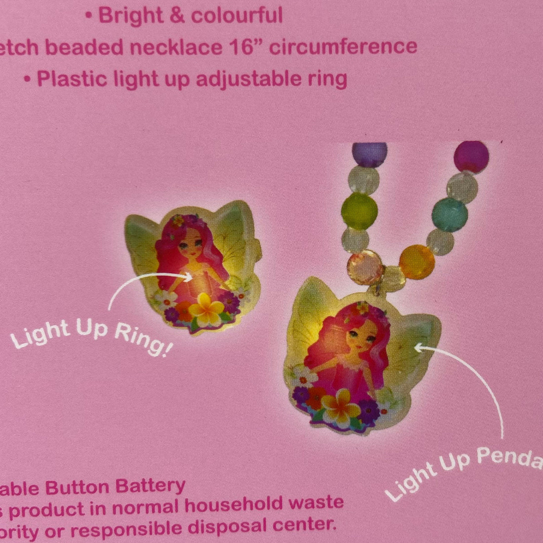 Fairy Magic Light Up Necklace & Ring Set - Image 6