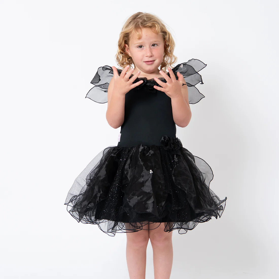 Girls Hocus Pocus Halloween Black Witch Fairy Dress 2-4 Years* - Image 3