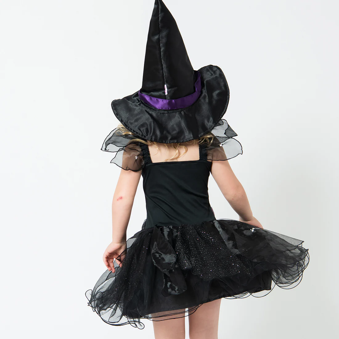 Girls Hocus Pocus Halloween Black Witch Fairy Dress 2-4 Years* - Image 5