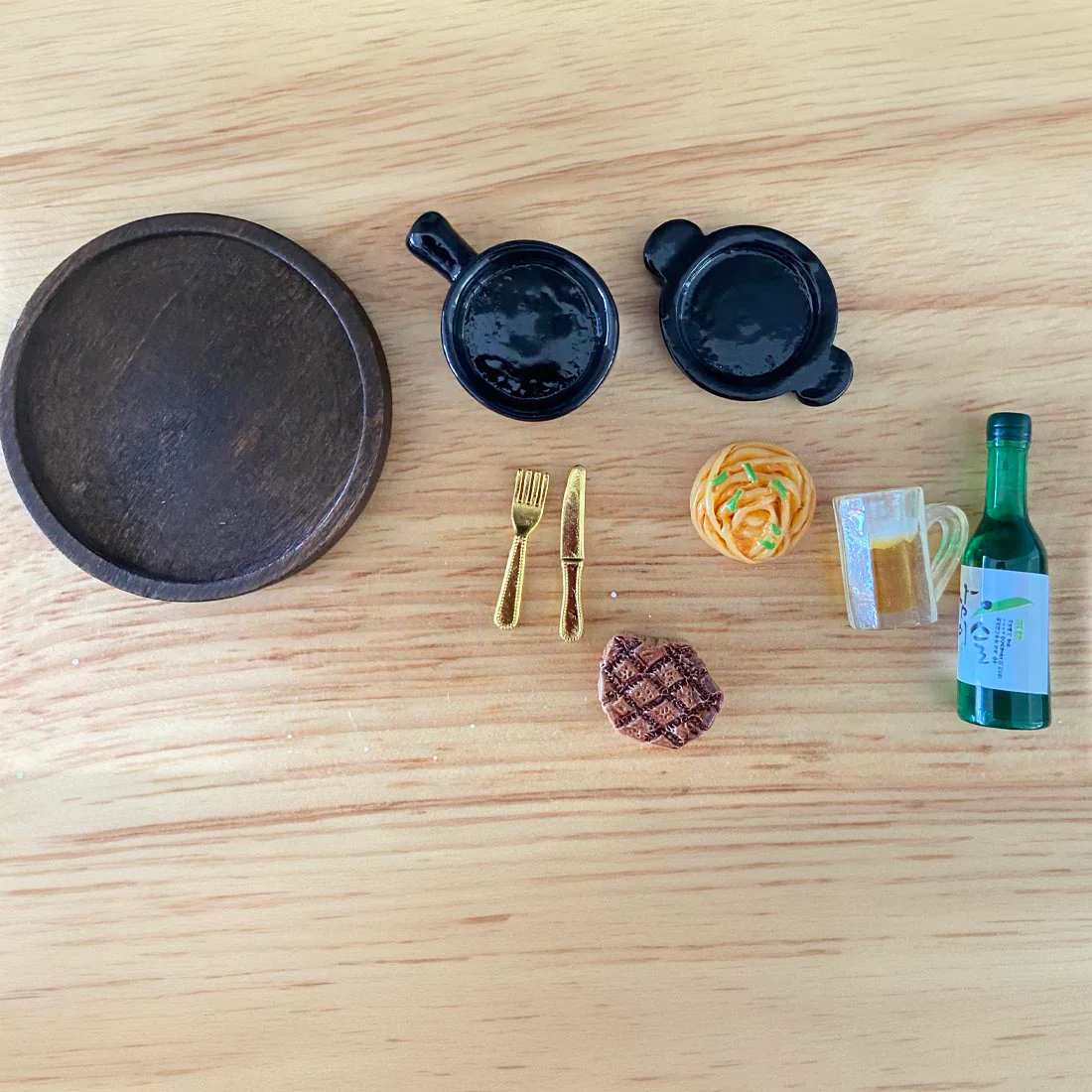 Miniature Fairy Steak and Noodle Dinner Set - Image 2