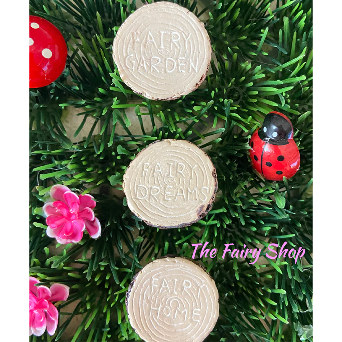 Miniature Fairy Stepping Stone with Wording - Image 2