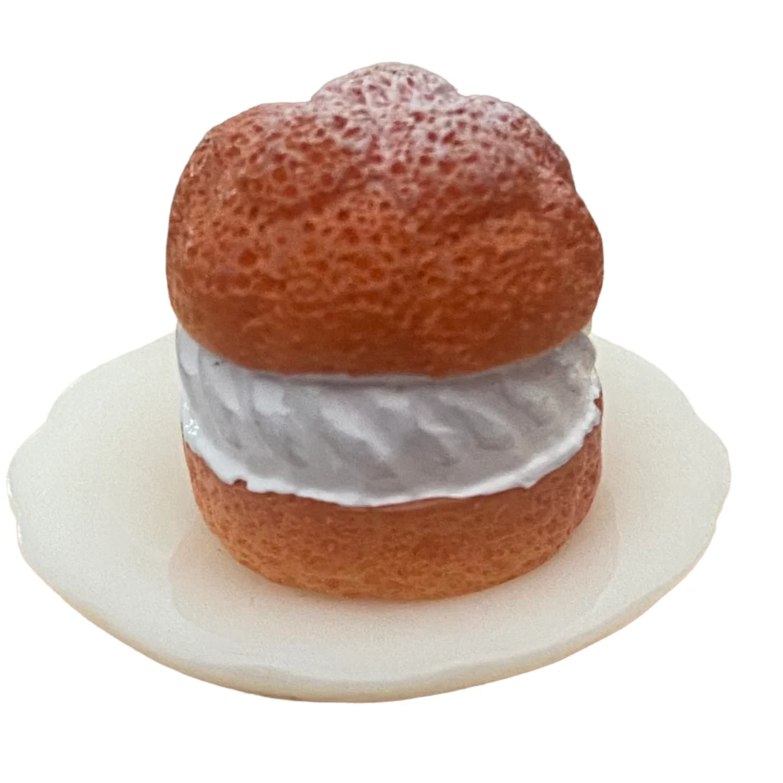 Miniature Slice of Cake on a Plate - Image 4
