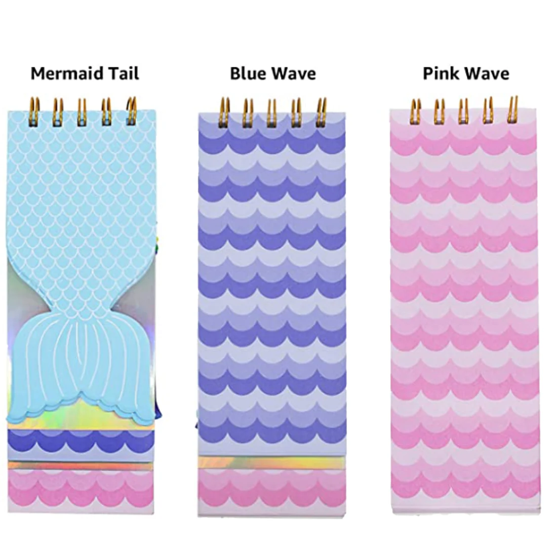 Multi Coloured Sequined Mermaid Tail Memo Pad - Image 3