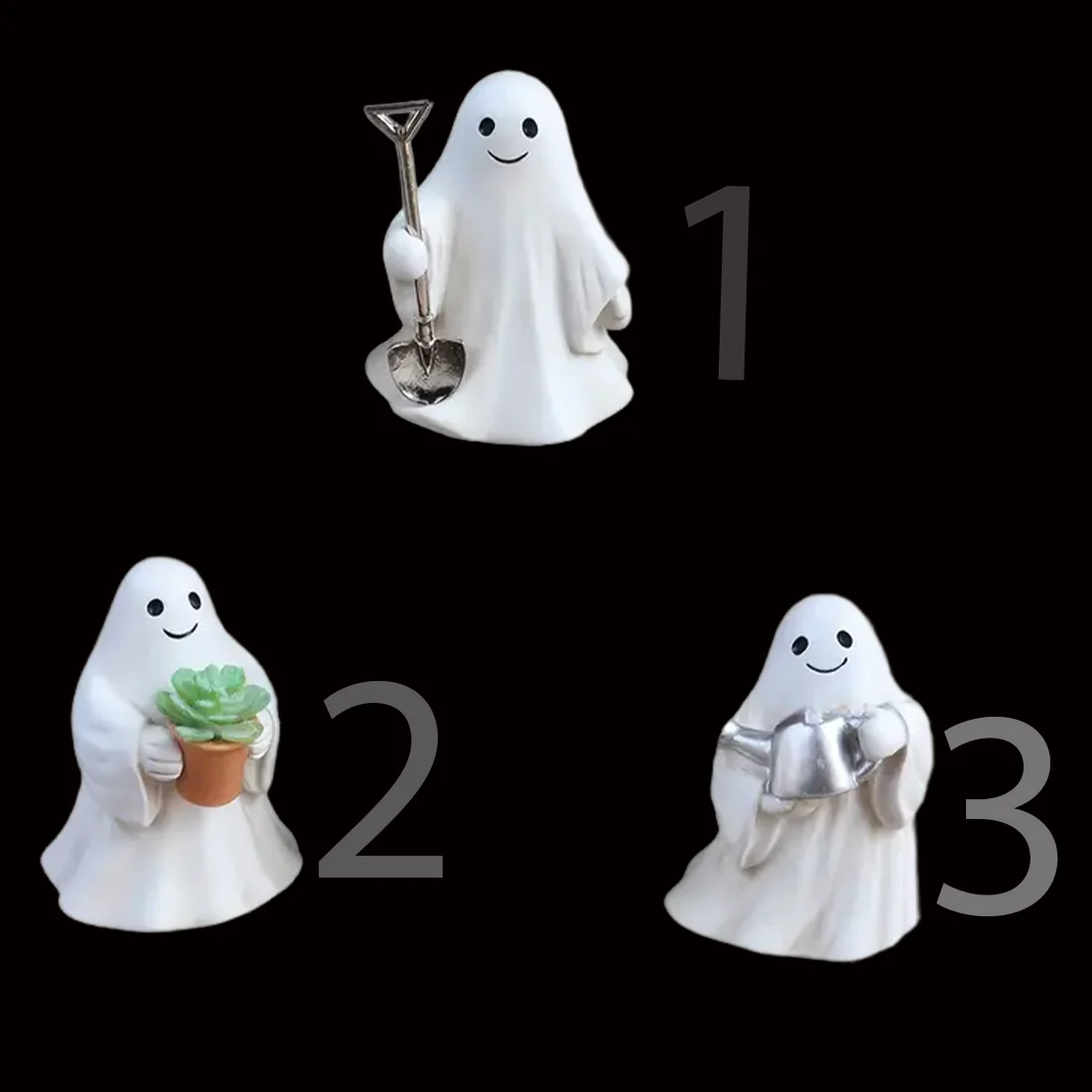 Mystic Spooky Halloween Ghost Figurines - Image 2