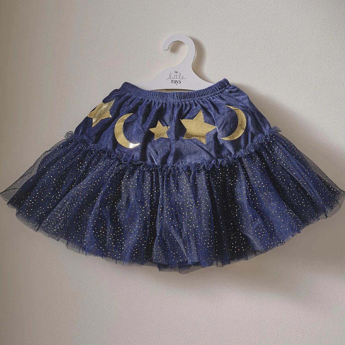 Navy Velvet Sparkle Childs Wizard Tutu - Image 3