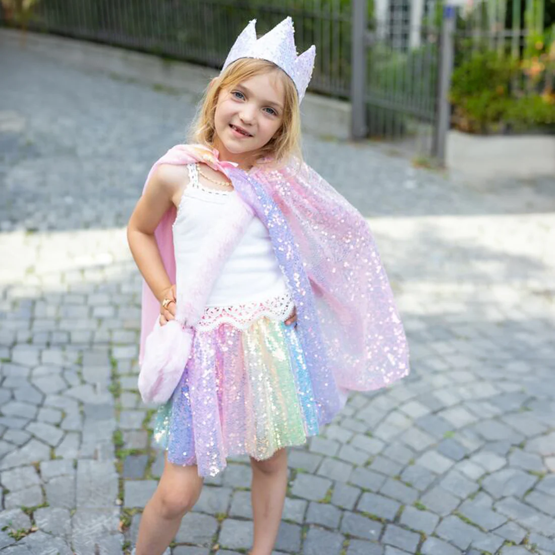 Ombre Sequins Cape - Image 4