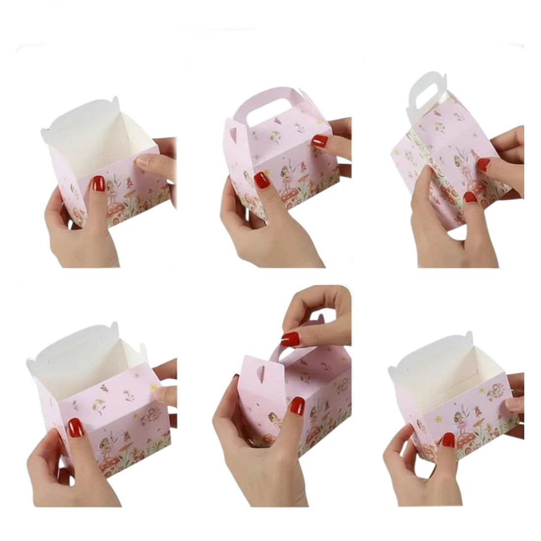 Pink Flower Fairy Favour Gift Box - Image 4