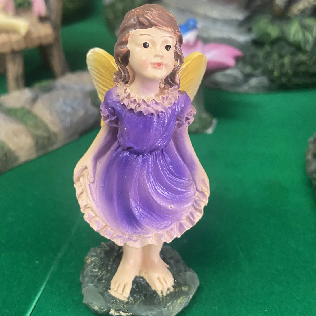 Pink or Purple Fairy Garden Figurine - Image 3
