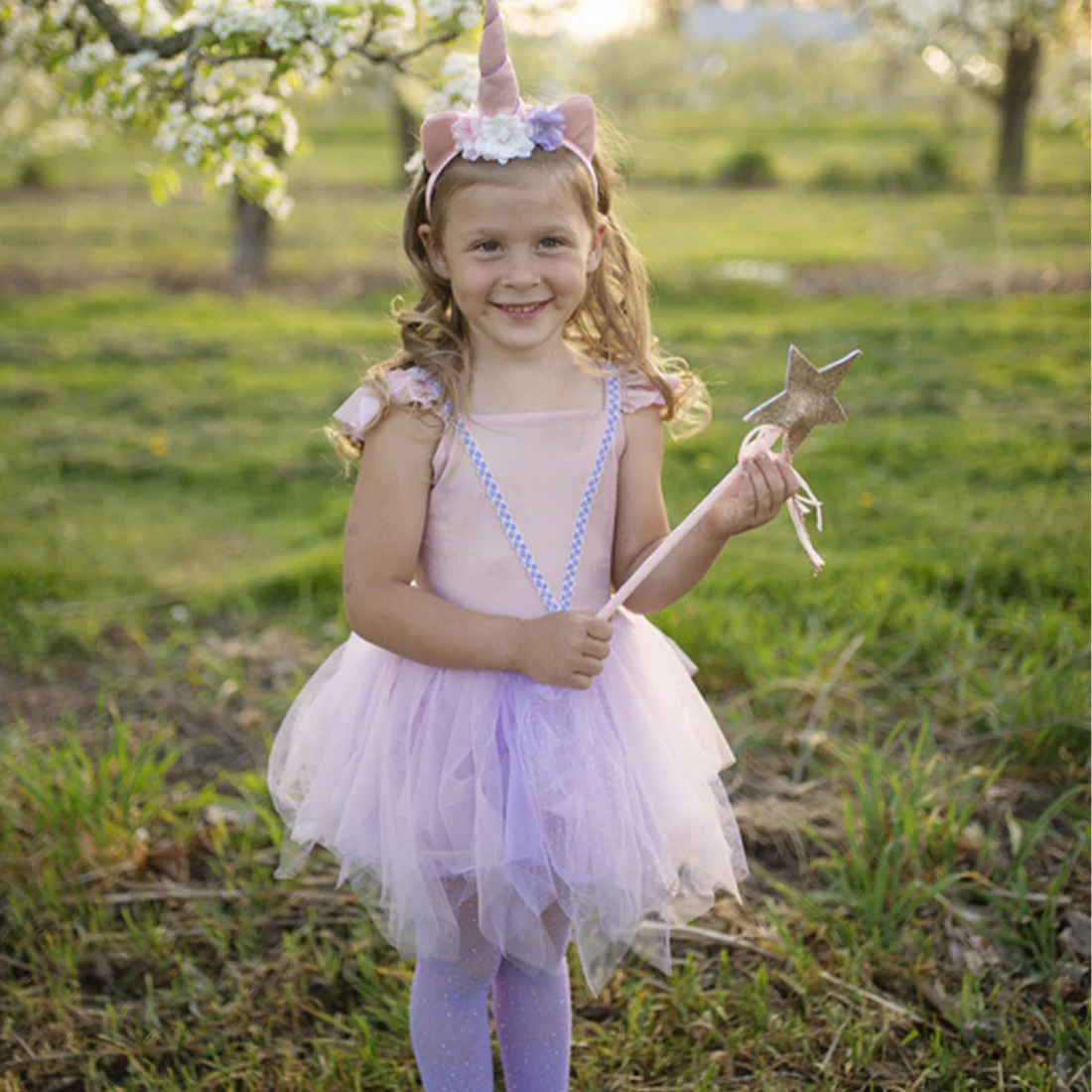 Pink Shimmer Unicorn Dress & Headband - Image 2