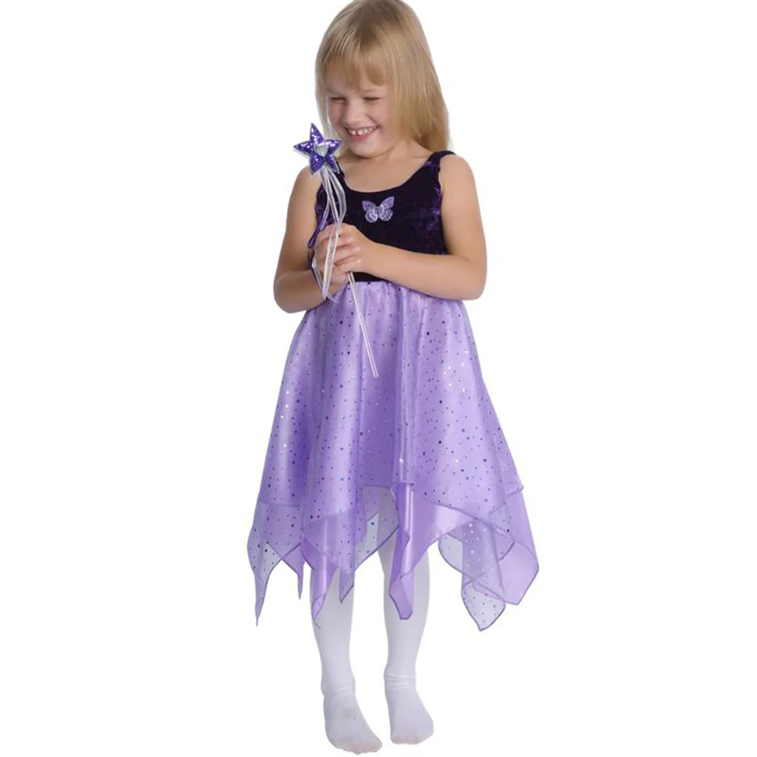 Purple Velvet Fairy Dancer Dress - Image 5