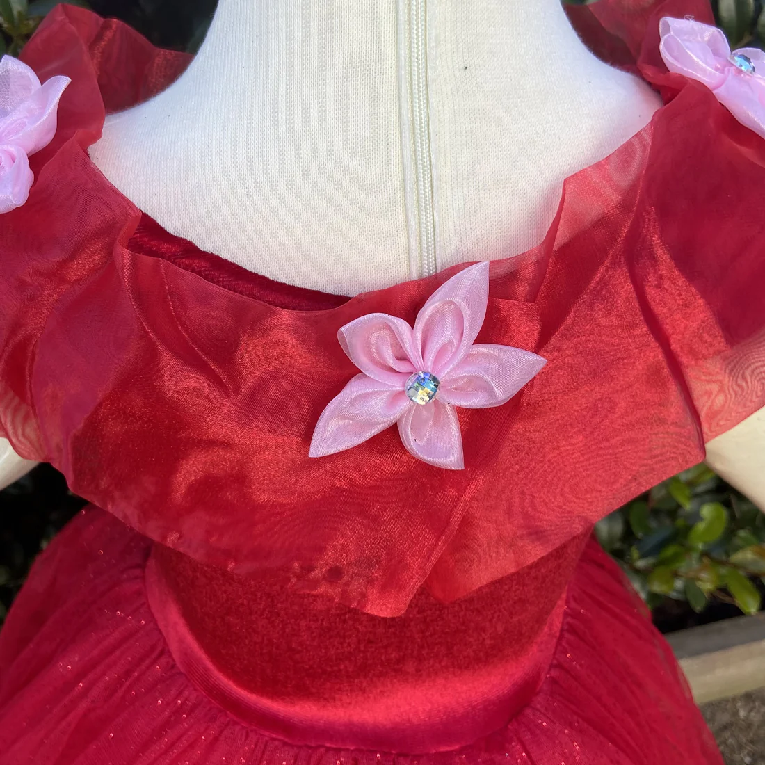 Red Sparkling Fairy Dress - Image 3