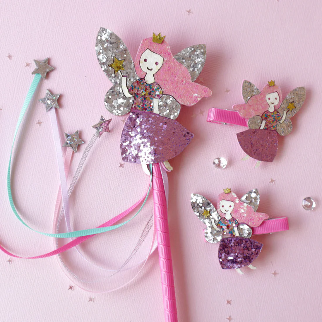 Shimmering Fairy Hair Clips - Image 3