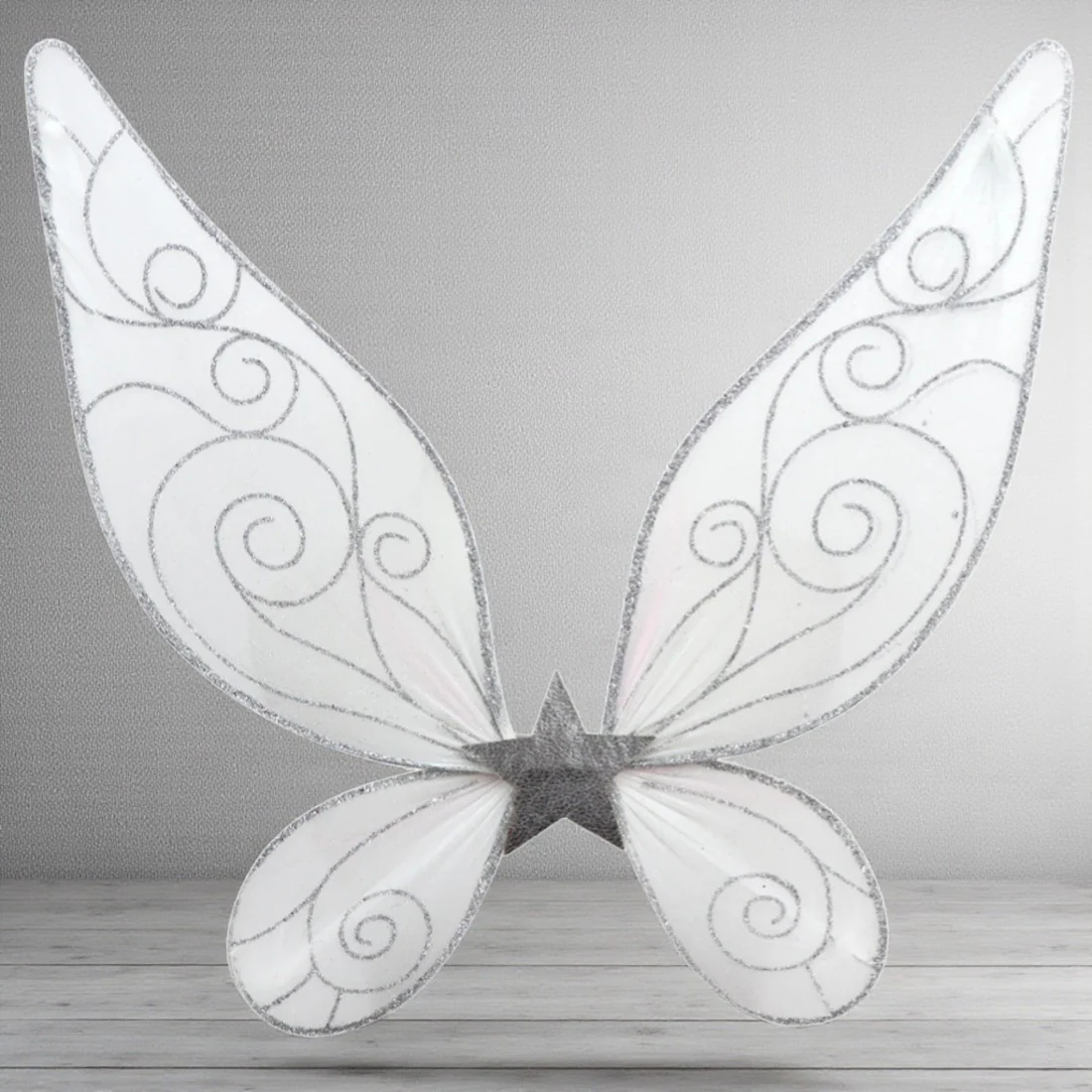 Silver Glimmer Angel Wire Wings