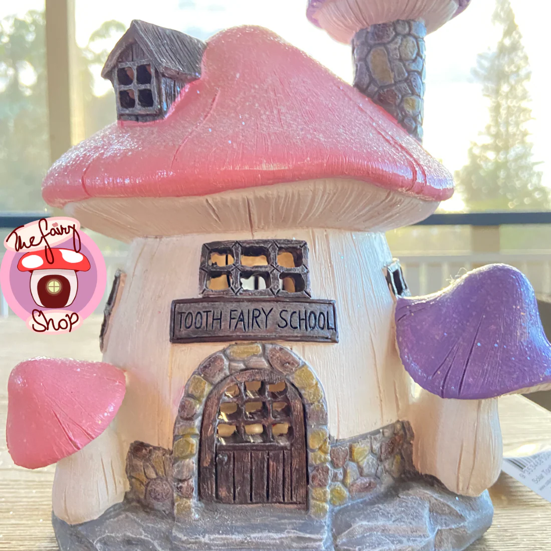 Tooth Fairy School Solar Fairy Garden House - Image 3