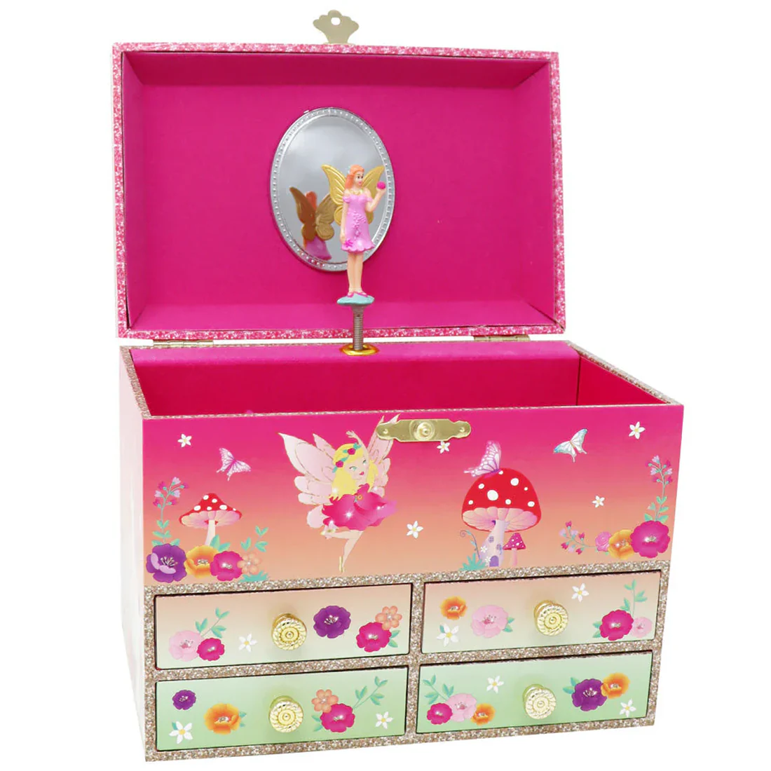 Unicorn & The Pixie Fairy Large Musical Jewellery Box - Image 3