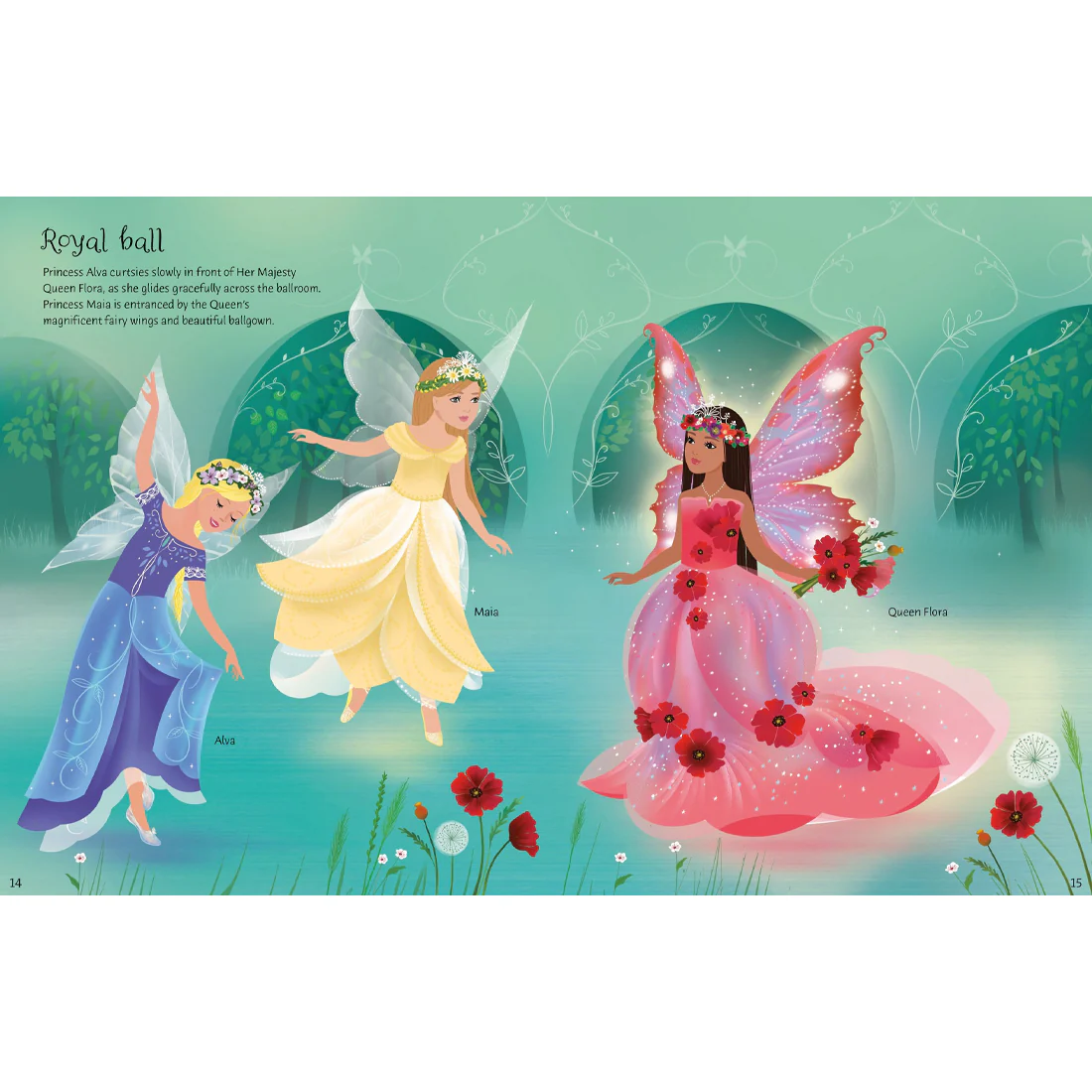 Usborne Sticker Dolly Dressing Fairy Princesses - Image 5