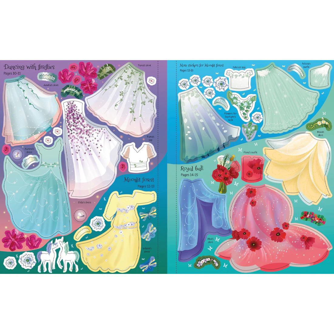 Usborne Sticker Dolly Dressing Fairy Princesses - Image 6