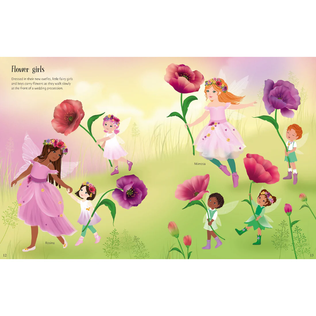 Usborne Sticker Dolly Dressing Fairy Wedding - Image 3
