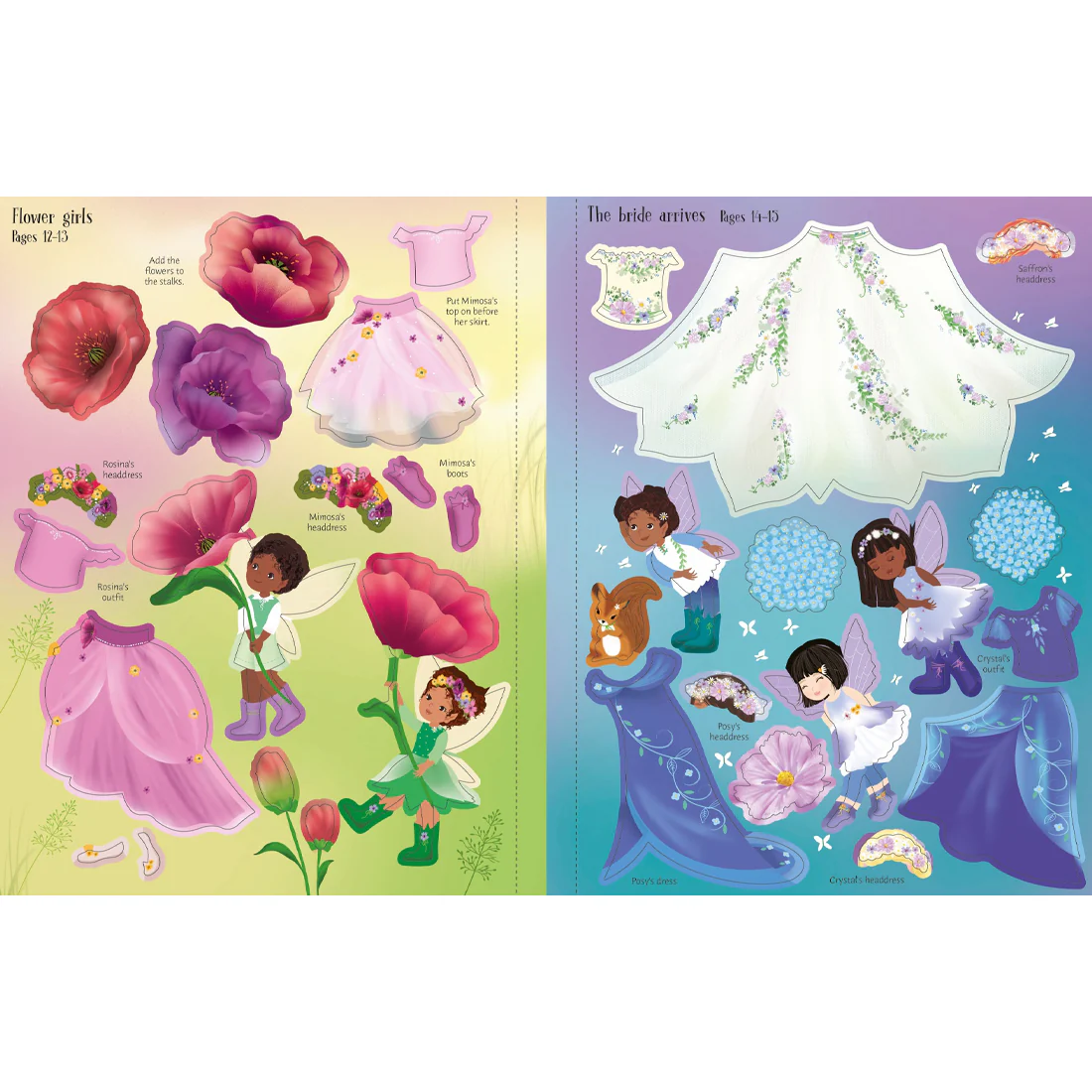 Usborne Sticker Dolly Dressing Fairy Wedding - Image 6