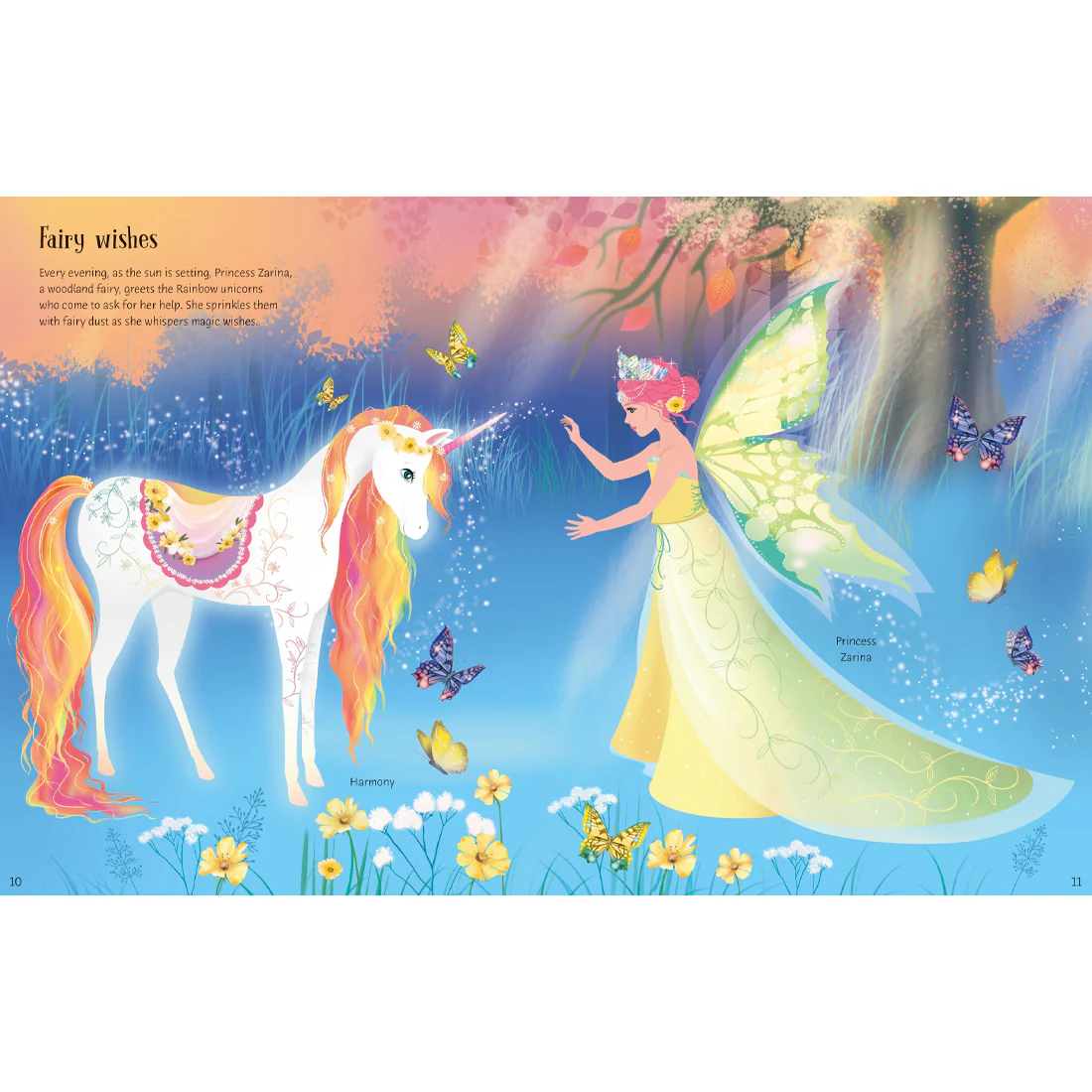 Usborne Sticker Dolly Dressing Rainbow Unicorns - Image 3