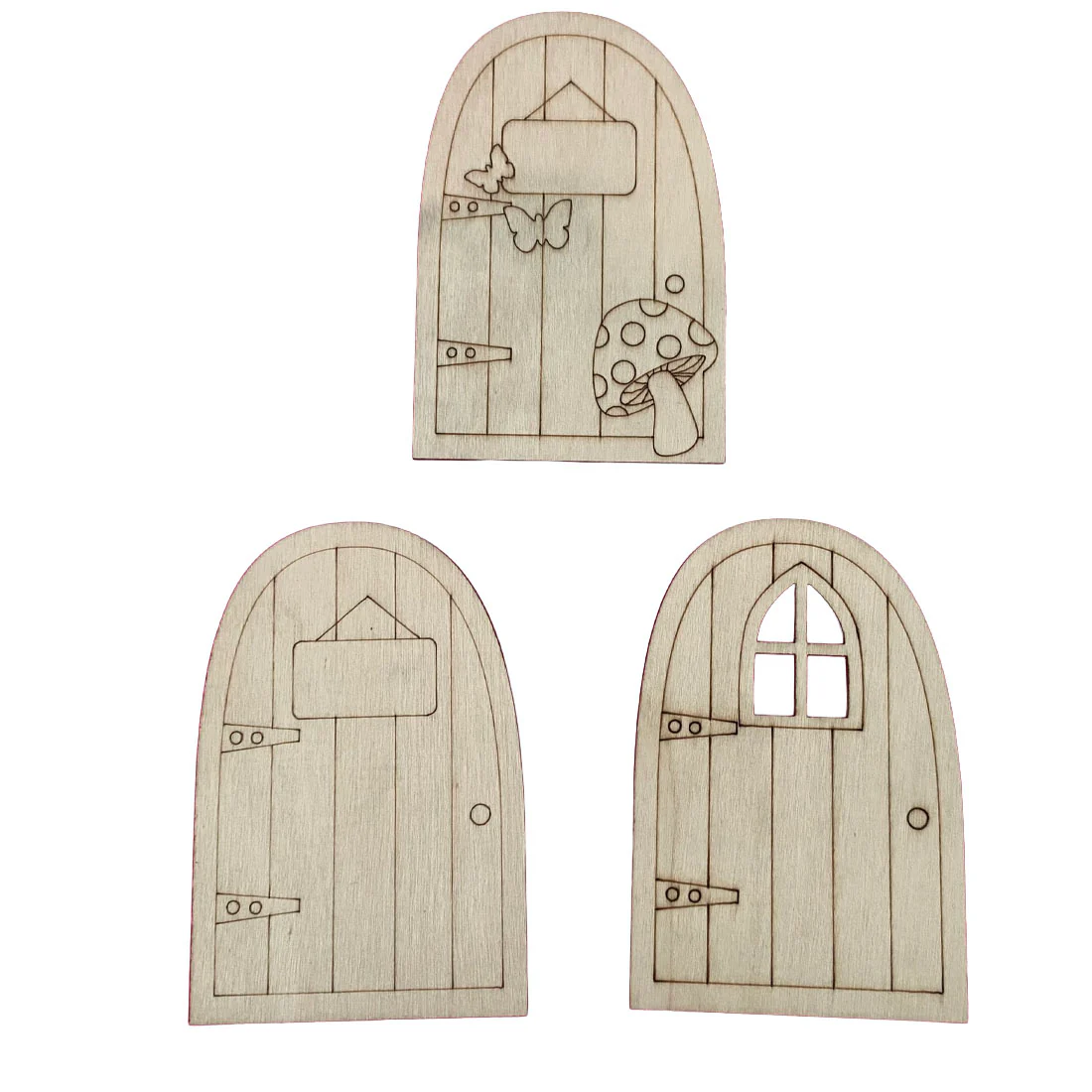 Wooden Fairy Doors To Decorate - Image 5